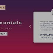 How To Make Responsive Testimonial Slider On Website Using HTML CSS No Javascript