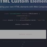 Create Your Own HTML Elements Web Components Tutorial For Beginners