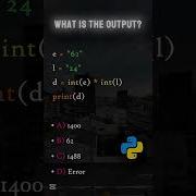 Guess The Output For Python Python Output Programminglanguage Pythoncode Pythonprogramming
