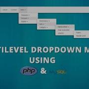 Multilevel Dropdown Menu Using PHP MySQL Bootstrap OOP
