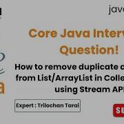 How To Remove Duplicate Data Items From List Or ArrayList Using Collection Framework And Stream API