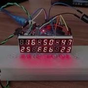 Testing The Clock Made From Salvaged Parts From Gotek S 7 Segment LED Screens