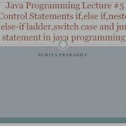 Java Programming Lecture 5