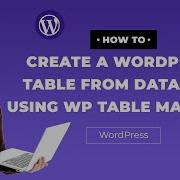 WordPress Table From Database Using WP Table Manager