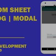 Android Tutorial 54 Bottom Sheet Dialog Material Design BottomSheet Modal