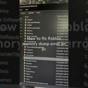 How To Fix Roblox Memory Dump Error On Pc