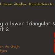 05 3 5 Solving A Lower Triangular System Variant 2