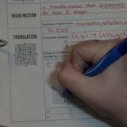 Geometry Notes Transformations Translations With Coordinate Notation And Vector Notation