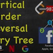 Vertical Order Traversal Of A Binary Tree LeetCode 987 C Python