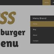 CSS Hamburger Menu Design NO JAVASCRIPT