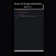 Find The Sum Of All The Elements Of An Array In C C Program