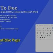 TinyMCE ExportToDoc Plugin Demo