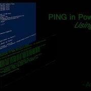 How To PING In PowerShell With NET
