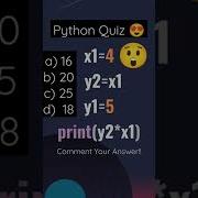 Python Quiz For Begginiers Pythonforbeginners Python Shorts