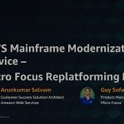 AWS Mainframe Modernization Micro Focus Replatforming Demo AWS Online Tech Talks