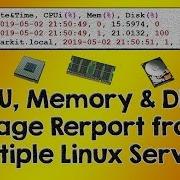 CPU Memory Disk Utilization Report From Multiple Servers Shell Script Tech Arkit