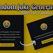 Build A Random Joke Generator With HTML CSS JavaScript Beginner JavaScript Project