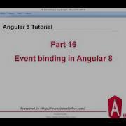 Part 16 Event Binding In Angular 8 Angular 8 12 Tutorial