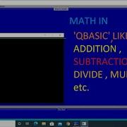 DOING MATH IN QBASIC