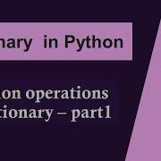Removing Dictionary Items Dictionary In Python Operations Deletion Of Items