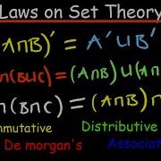 Laws On Set Theory