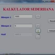 TUTORIAL CARA MEMBUAT KALKULATOR SEDERHANA DENGAN PEMOGRAMAN JAVA NETBEANS