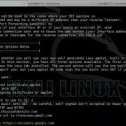 Setoolkit Java Applet Issue