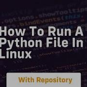 How To Run A Python File In Linux