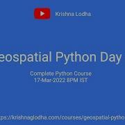 Geospatial Analysis With Python Day 4 Krishna G Lodha GIS In 2022