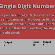 Python Program To Convert Given Number Into A Single Numeral CCBP IDP Practice Test Question