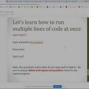 Python Lesson 2 Escape Sequences