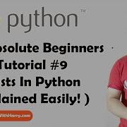 Python Lists And List Functions Python Tutorials For Absolute Beginners In Hindi 9