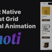 React Native FlatList Grid Or FlatList Columns With Reveal Animation Using Moti