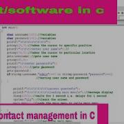 Friends Contact Management Project In C