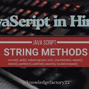 JavaScript String Methods Part 2 In Hindi Concat Split Substring CharAt Repeat Match Tutorial