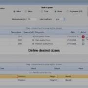 SCA Tutorial Doses Configuration