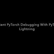 Efficient PyTorch Debugging With PyTorch Lightning