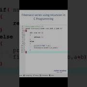 Fibonacci Series Using Recursion In C Programming C Programming For Beginners