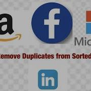 FACEBOOK AMAZON REMOVE DUPLICATES FROM SORTED ARRAY LeetCode JavaScript