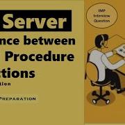 Difference Between Stored Procedure And Function In SQL Sql
