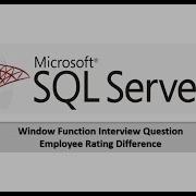 SQL Window Function Interview Question Employee Rating Difference