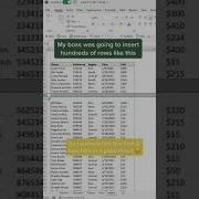 Insert Multiple Rows At Once Shortcut Excel Shorts