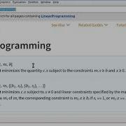 Solving Linear Programming Problems On Mathematica