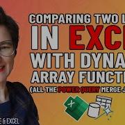 Comparing Two Lists In Excel With Functions All Power Query Merge Joins T0033