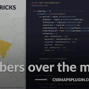 CSSMap Numbers Over The Map