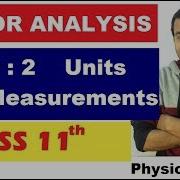 ERROR ANALYSIS CLass 11 Chapter 2 Units And Measurements 05 ERROR ANALYSIS IIT JEE NEET