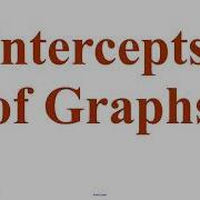 Algebra Lesson 3 4 Intercepts Of Graphs