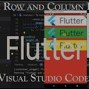 Flutter Row And Column Layouts Visual Studio Code Flutter Tutorial Part 8