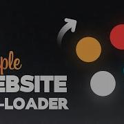 Website Preloader Animation Using CSS JavaScript
