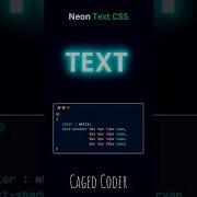 Neon Text CSS Webdevelopment Webdesign Css Htmlcss